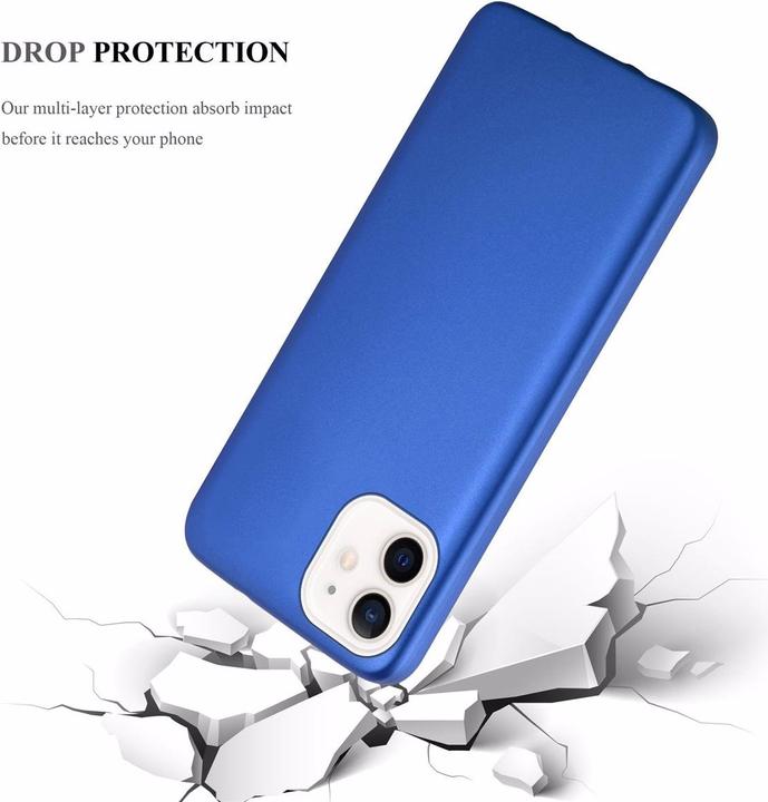Image du produit Cadorabo Couverture métallique mate TPU (Apple iPhone 12 mini)