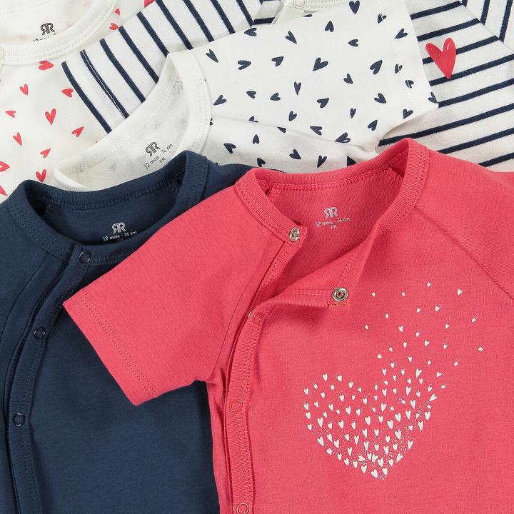 Actual product image La Redoute Collections Pack of 5 First Baby Bodys (56)