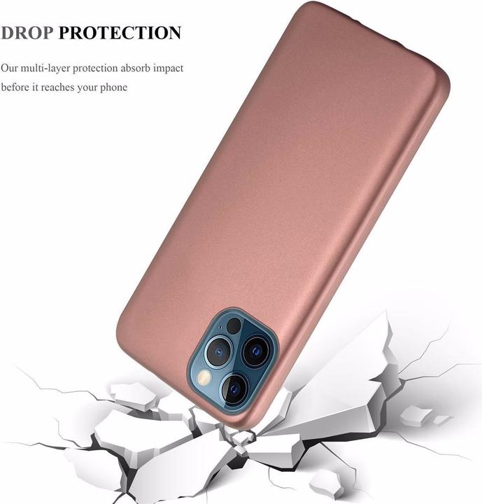 Productafbeelding Cadorabo TPU Matte Metallic hoes (Apple iPhone 12, Realme 12 Pro+)