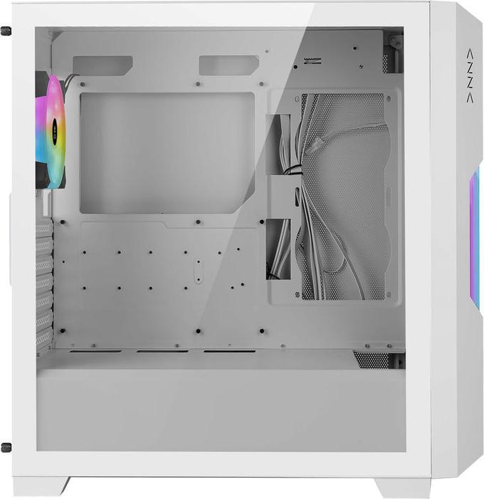 Produktbild Azza Guardian 520WG GAMING Miditower Weiss RGB Glassgitter retail (mATX, ITX, ATX)