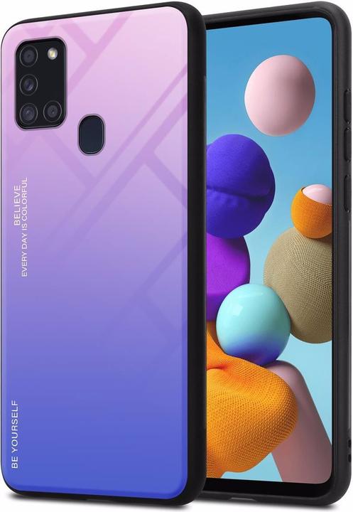 Productafbeelding Cadorabo TPU 2 kleuren glasdekking (Samsung Galaxy A21)
