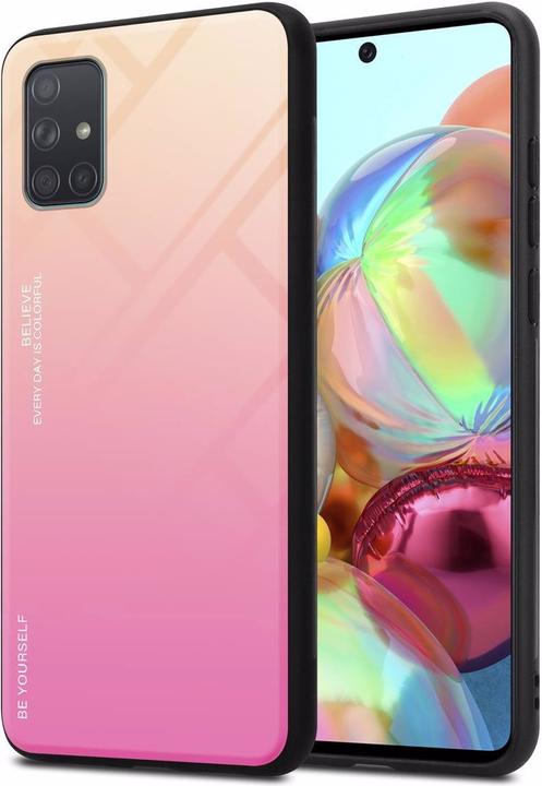 Productafbeelding Cadorabo TPU 2 kleuren glasdekking (Samsung Galaxy A71)