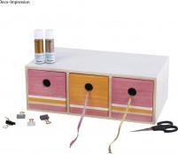 Actual product image Rayher Wooden chest of drawers (32 x 18 x 11.5 cm)