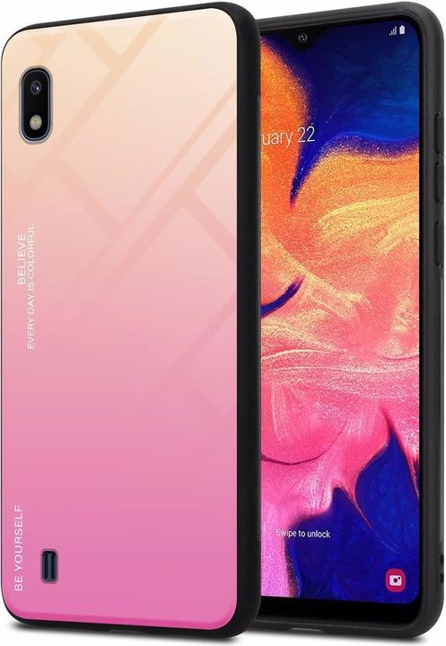 Actual product image Cadorabo TPU 2 colors glass cover (Samsung Galaxy A10, HTC One M10)