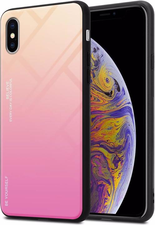 Productafbeelding Cadorabo TPU 2 kleuren glasdekking (Apple iPhone XS Max)