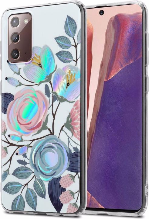 Actual product image Cadorabo IMD TPU Colorful Flowers & Leaves Cover (Samsung Galaxy Note 20)