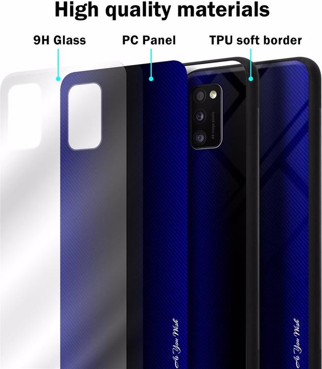 Produktbild Cadorabo TPU Gestreiftes Glas Cover (Samsung Galaxy A41)
