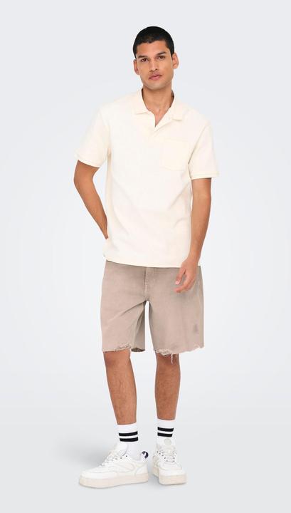 Produktbild Only & Sons Gerade geschnitten Mittlere Taille Shorts Jeans-Shorts (L)