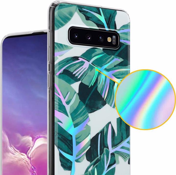 Immagine prodotto Cadorabo IMD TPU Colorful Flowers & Leaves Cover (Samsung Galaxy S10)