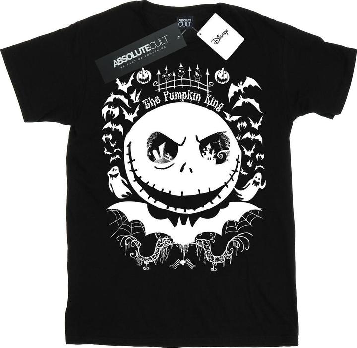 Actual product image Disney Mens Nightmare Before Christmas Jack The Pumpkin King T-Shirt (5XL)