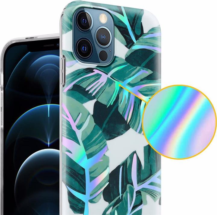 Immagine prodotto Cadorabo IMD TPU Colorful Flowers & Leaves Cover (Apple iPhone 12 Pro Max)