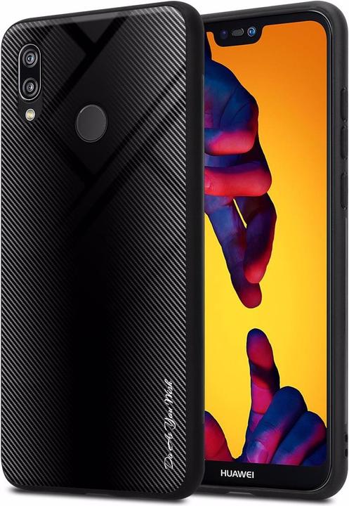 Actual product image Cadorabo TPU Striped Glass Cover (Huawei Nova 3E)