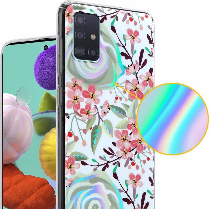 Immagine prodotto Cadorabo IMD TPU Colorful Flowers & Leaves Cover (Samsung Galaxy M40s)
