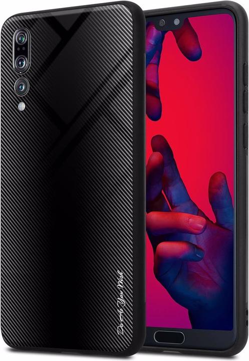 Produktbild Cadorabo TPU Gestreiftes Glas Cover (Huawei P20 Pro, Huawei P20 Plus)