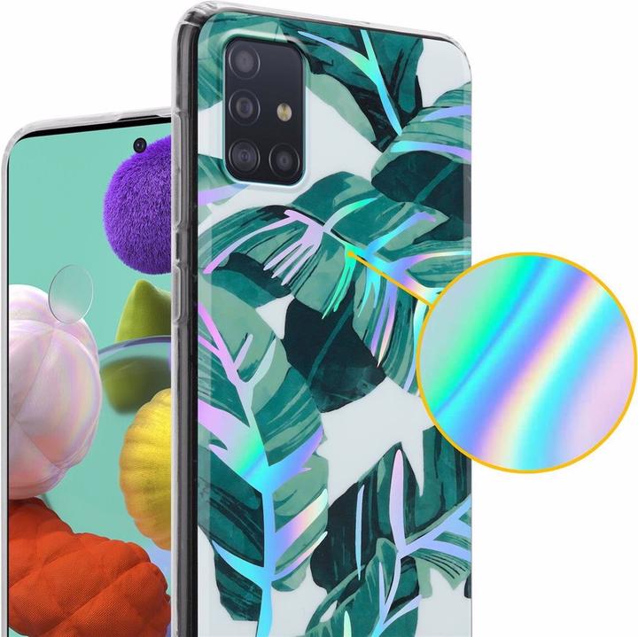 Actual product image Cadorabo IMD TPU Colorful Flowers & Leaves Cover (Samsung Galaxy M40s)