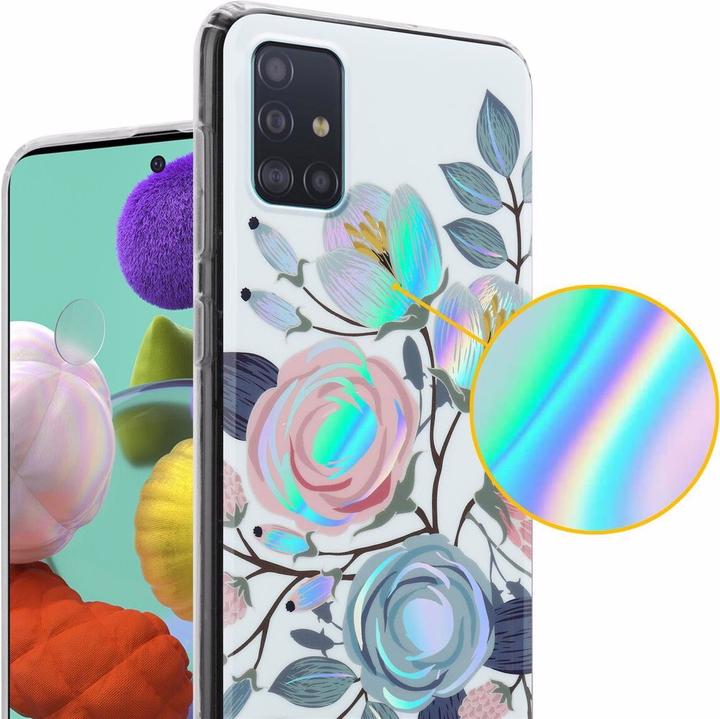 Actual product image Cadorabo IMD TPU Colorful Flowers & Leaves Cover (Samsung Galaxy M40s)