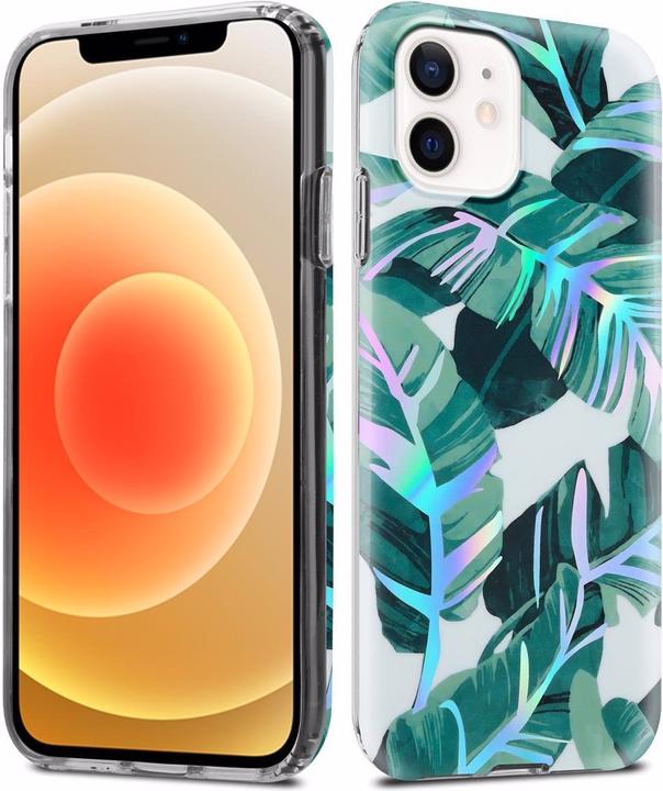 Actual product image Cadorabo IMD TPU Colorful Flowers & Leaves Cover (Realme 12 Pro+, Apple iPhone 12)