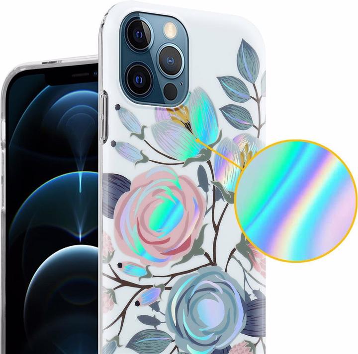 Immagine prodotto Cadorabo IMD TPU Colorful Flowers & Leaves Cover (Apple iPhone 12 Pro Max)