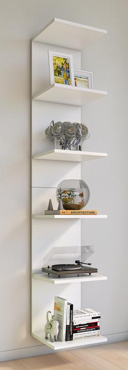 Actual product image VCM Wooden Children's Bookcase Kids Wall Hanging Shelf Wall Board Shelf Kidos (35 x 30 x 180 cm)
