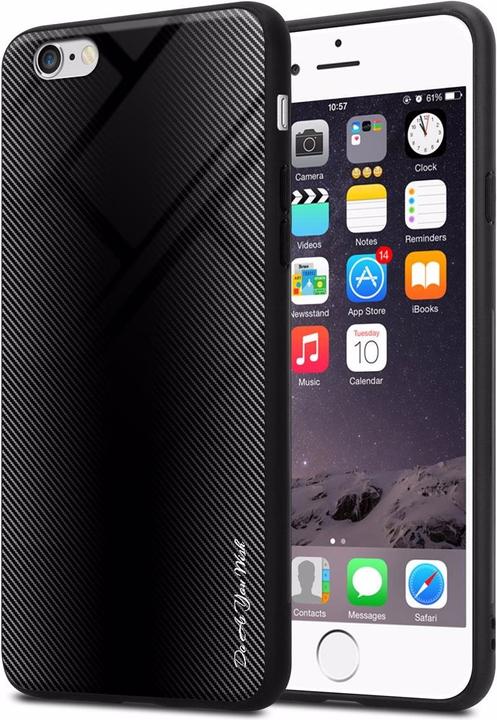 Actual product image Cadorabo TPU Striped Glass Cover (Apple iPhone 6)