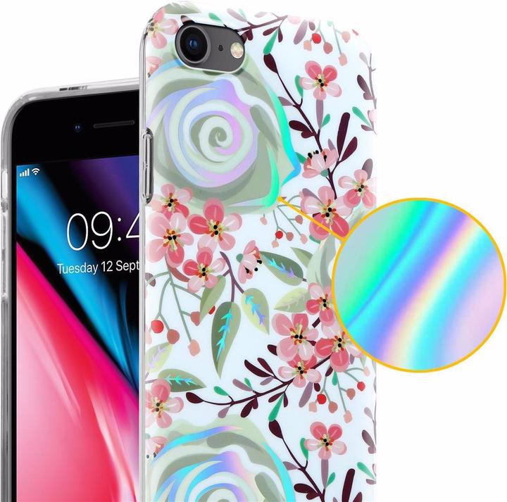Immagine prodotto Cadorabo IMD TPU Colorful Flowers & Leaves Cover (Apple iPhone 7, Apple iPhone SE (seconda generazione))