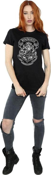 Image du produit T-shirt boyfriend en coton avec écusson de Poudlard Femmes/Ladies (M)