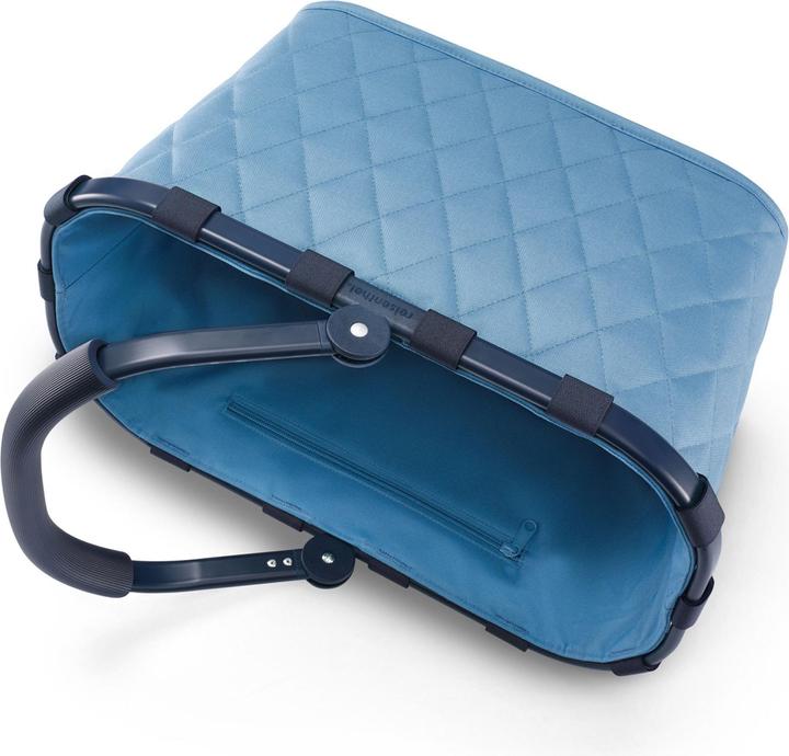Actual product image reisenthel carrybag frame rhombus blue - Sturdy shopping basket with lots of storage space and practical