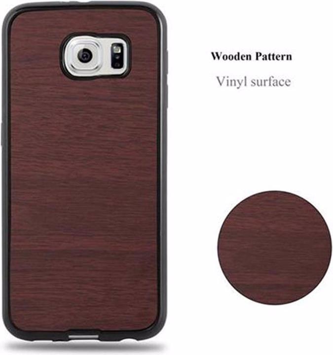 Productafbeelding Cadorabo TPU Houten Dekking (Samsung Galaxy S6)