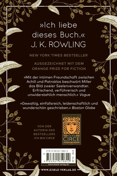 Immagine prodotto Das Lied des Achill (Tedesco, Madeline Miller, 2020)