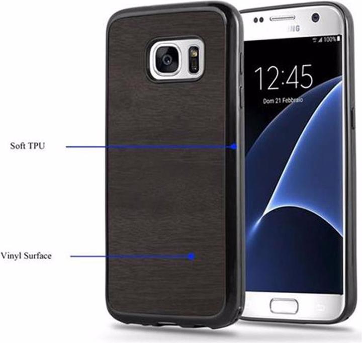 Actual product image Cadorabo TPU Wooden Cover (Samsung Galaxy S7)