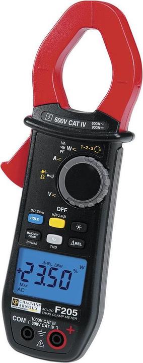 Actual product image Chauvin Arnoux Current clamp, hand multimeter di (CAT III 1000V, CAT IV 600V)