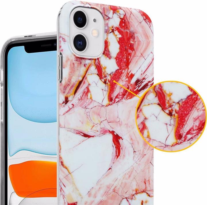Image du produit Cadorabo Couverture IMD TPU Marbre coloré (Apple iPhone 11)