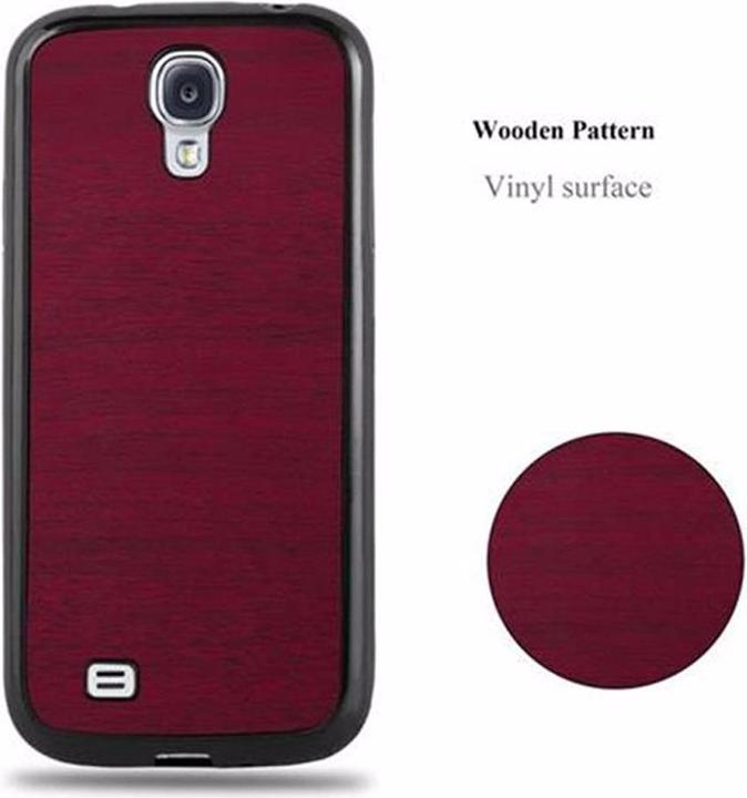 Actual product image Cadorabo TPU Wooden Cover (Samsung Galaxy S4)