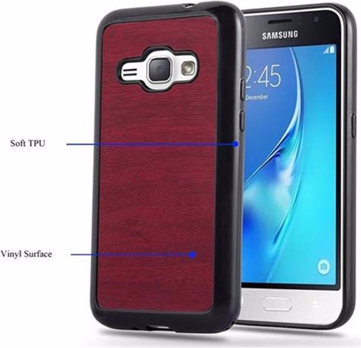 Image du produit Cadorabo Couverture en bois TPU (Samsung Galaxy J1 (2016))
