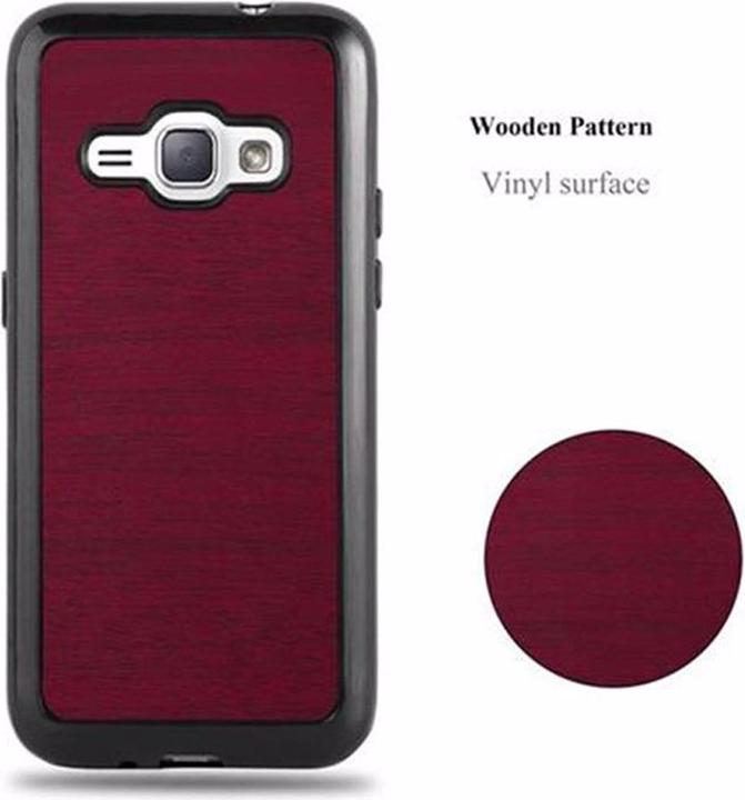 Image du produit Cadorabo Couverture en bois TPU (Samsung Galaxy J1 (2016))