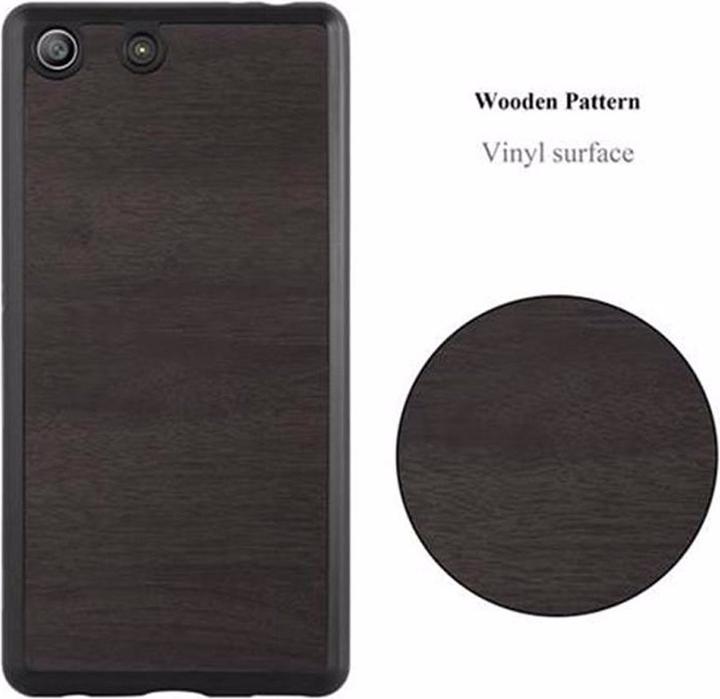 Image du produit Cadorabo Couverture en bois TPU (Sony Xperia M5)