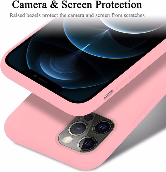 Immagine prodotto Cadorabo Copertura della cassa del silicone liquido TPU (Apple iPhone 12, Realme 12 Pro+)