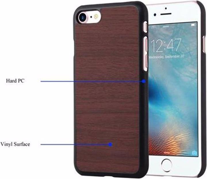 Produktbild Cadorabo TPU Wooden Cover (Apple iPhone 7, Apple iPhone SE (2nd Gen))