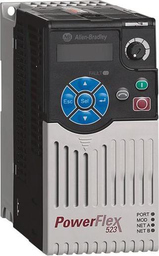 Actual product image Allen Bradley Frequenzumrichter, PowerFlex 523, RS-485, 4.8A, 750W, 200... 240V