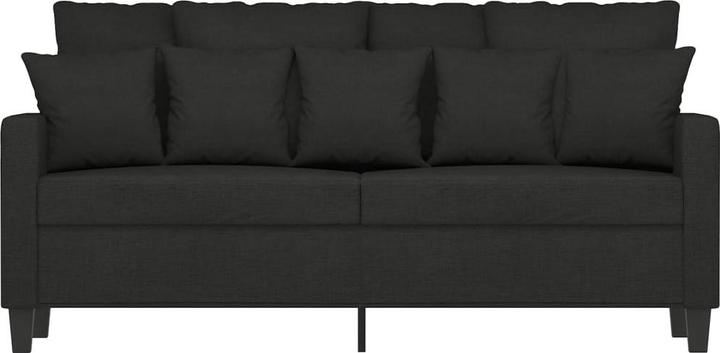 Produktbild VidaXL 2-Sitzer-Sofa Schwarz 140 cm Stoff,Farbe: Schwarz,Material (2-Sitzer)