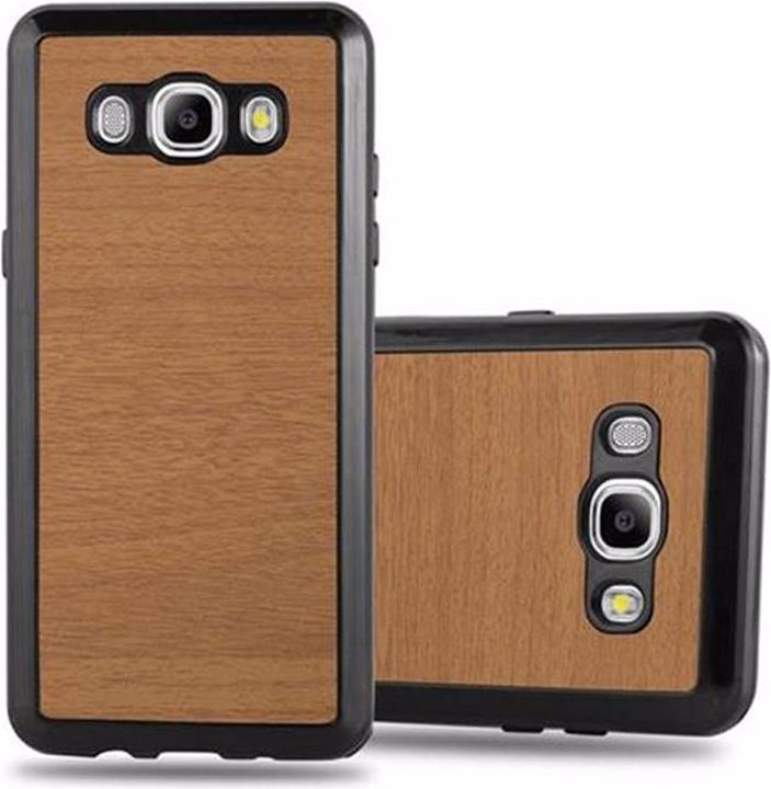 Actual product image Cadorabo TPU Wooden Cover (Samsung Galaxy J5 (2016))