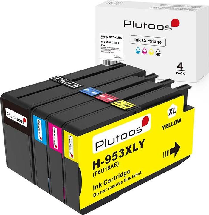 Image du produit Plutoos HP 953XL Cartouches XXL compatibles, jeu de 4 couleurs (C, M, Y, BK)