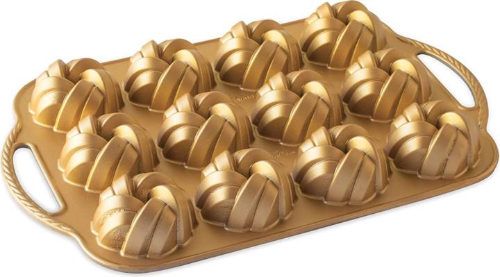 Actual product image Nordic Ware 75th Anniversary Braided Mini Bundt Pan