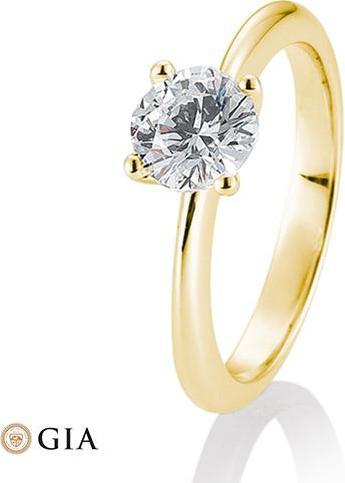 Actual product image Breuning 4 prong set 0.80-1.50 ct. (56, 750/18 K Gold)