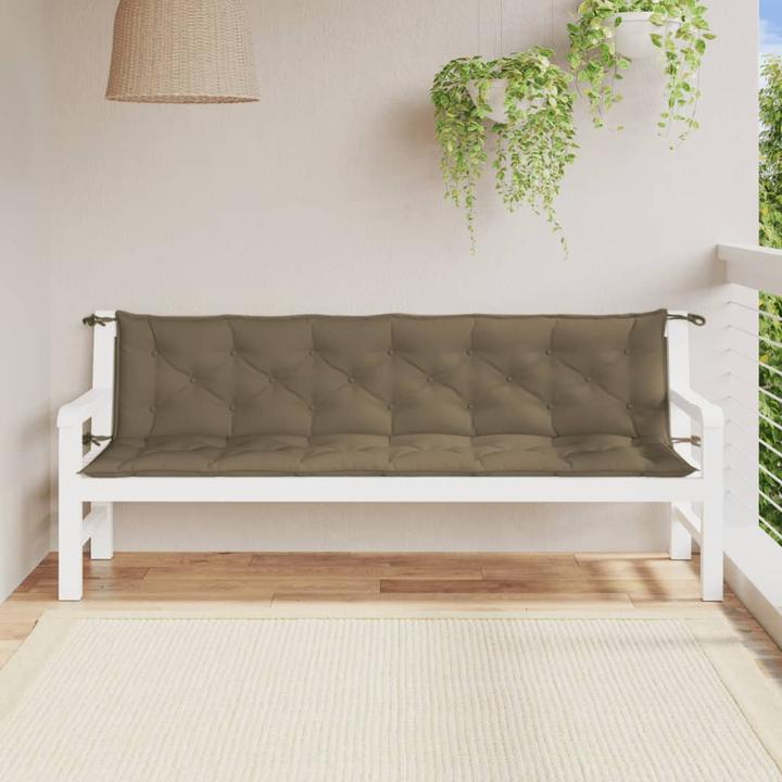 Image du produit VidaXL Coussins de banc de jardin 2 pcs. tissu (200 x 50 x 7 cm)