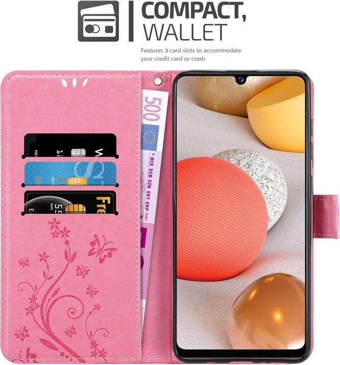 Image du produit Cadorabo Couverture du livre de fleurs (Samsung Galaxy M42 5G, Samsung Galaxy A42 5G)