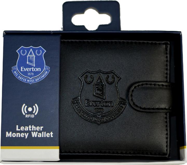 Actual product image Everton FC RFID leather wallet with embossing