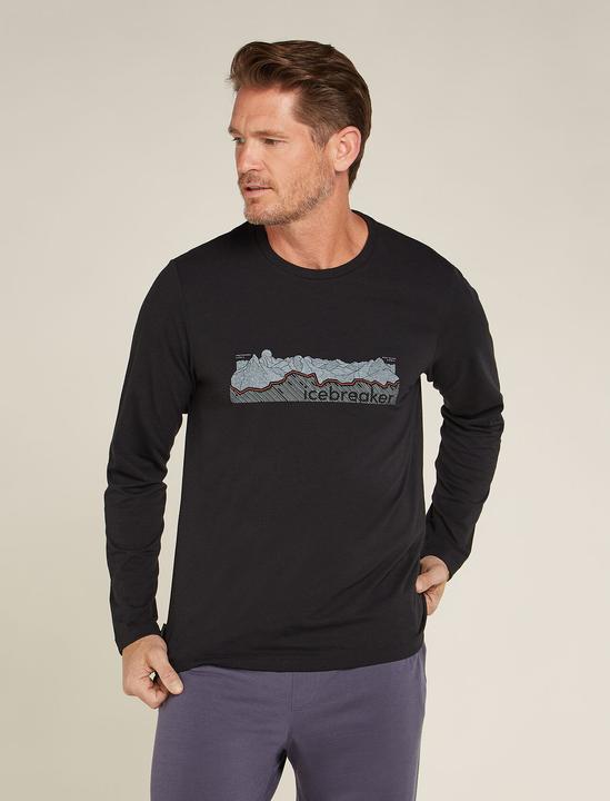 Produktbild Icebreaker Men Merino Blend Central Classic LS Tee Haute Route (M)