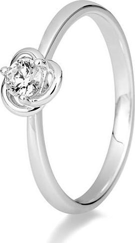 Produktbild Breuning RING - Rosen-Fassung mit Brillant (49, 585/14 K Gold)