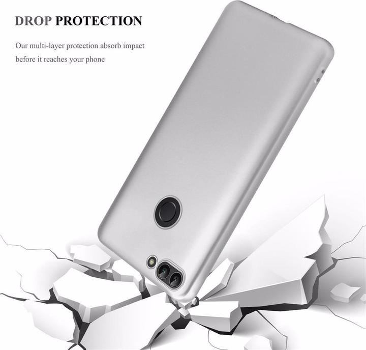 Image du produit Cadorabo Couverture métallique mate TPU (Huawei Enjoy 7S, Huawei P Smart (2018))